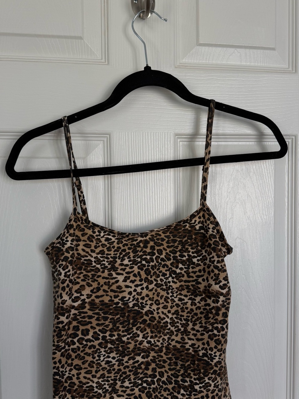 New W/O Tags One Size Brandy Melville Leopard Print Spaghetti Strap Top🐆🤎